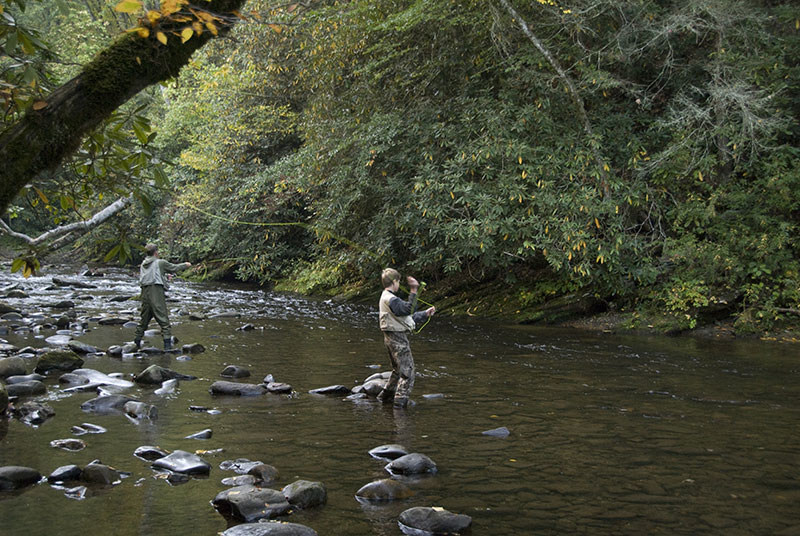 Trout Fishing in Deep Creek and Indian Creek - Bryson City NC