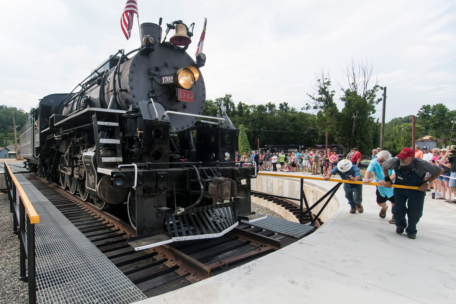 In Bryson City, Three People Pushed a 177-ton Locomotive