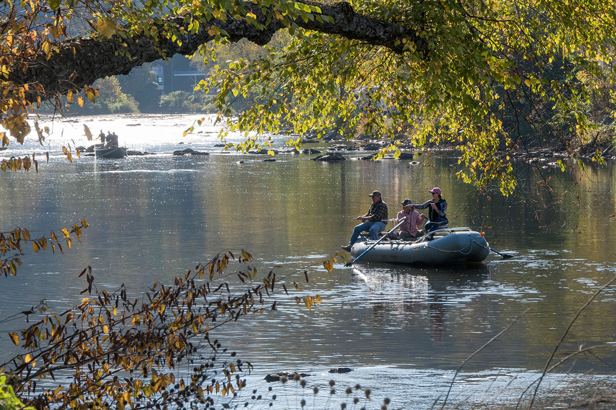 Float fishing on the Tuck