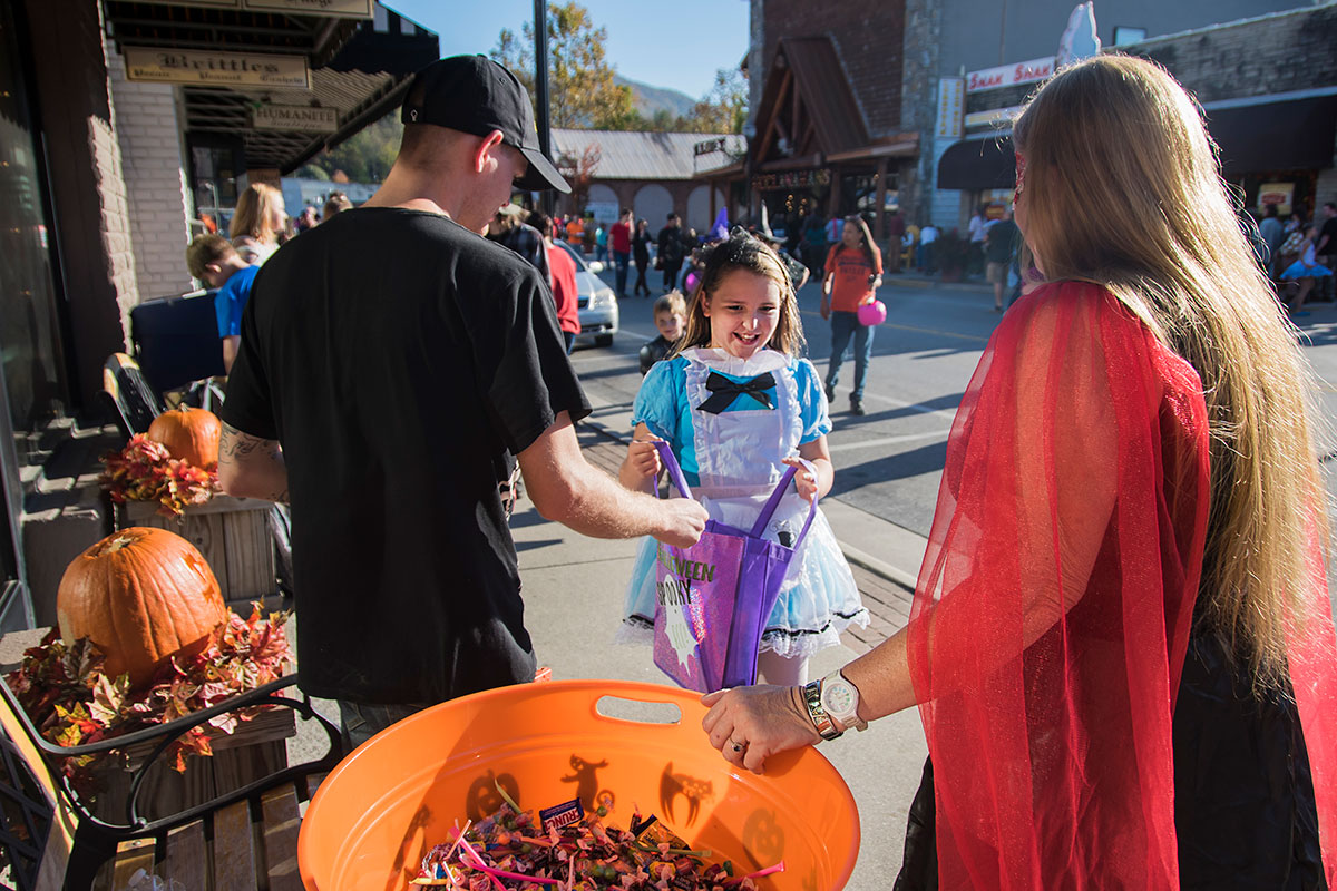 children trick or treating